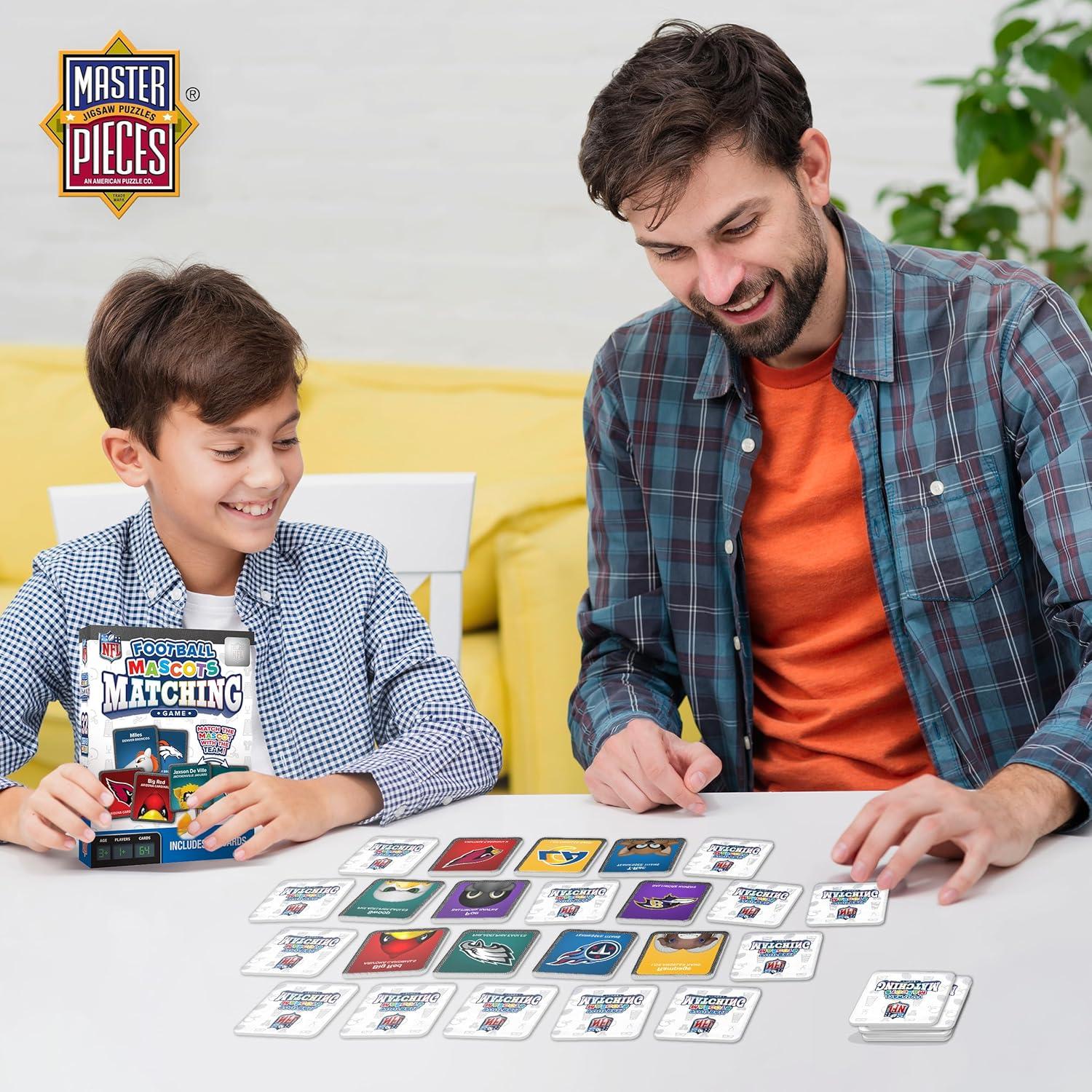 imageMasterPieces Sports Games NFL Mascots Matching Game Game for Kids and Family Laugh and Learn
