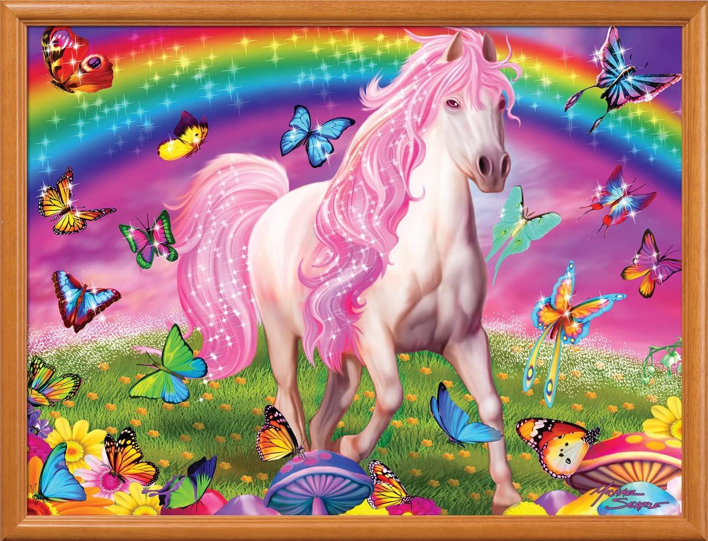 imageMasterpieces 300 Piece EZ Grip Glow in the Dark Jigsaw Puzzle Rainbow World 18x24300 Piece