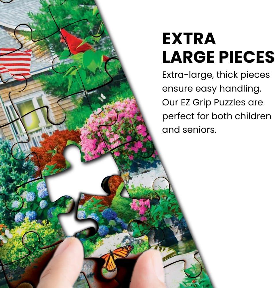 imageMasterpieces 300 Piece EZ Grip Jigsaw Puzzle Lakeside Memories 18x24300 Piece