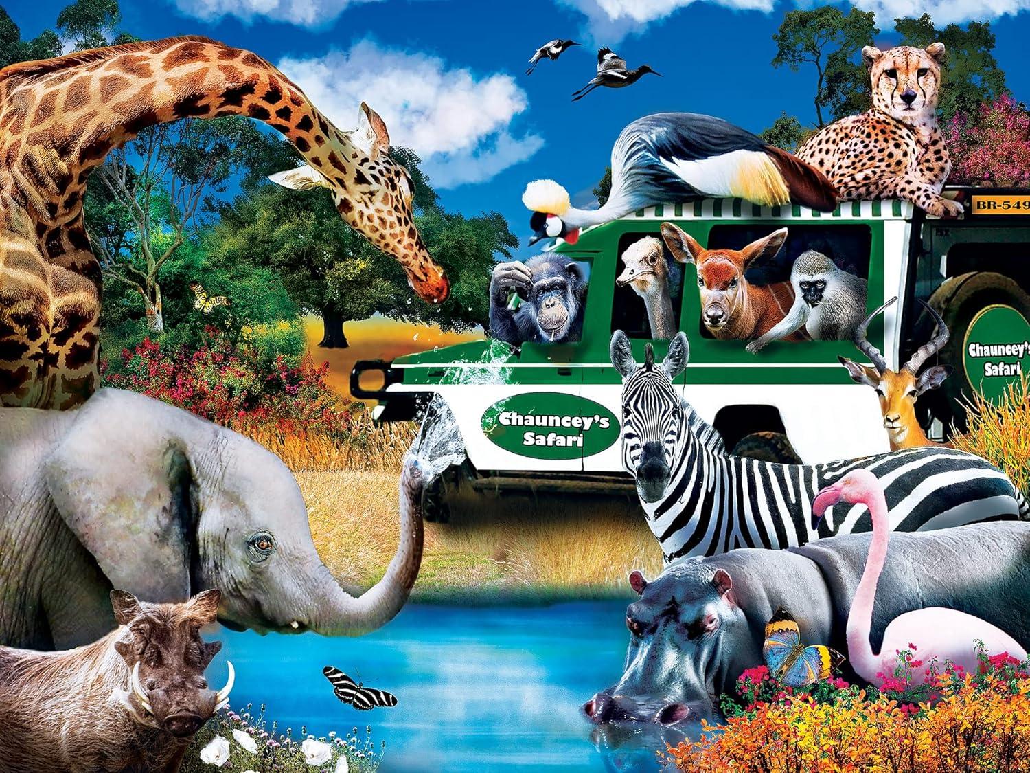 imageMasterpieces 300 Piece EZ Grip Jigsaw Puzzle Watering Hole 18x24300 Piece