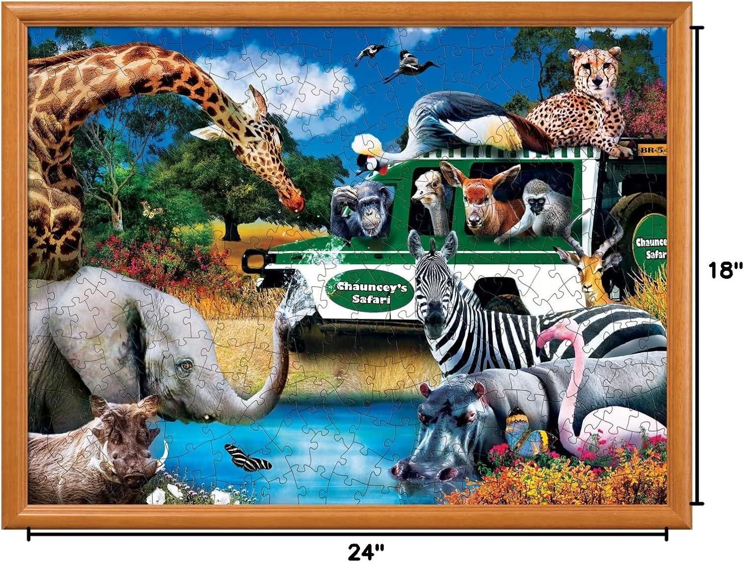 imageMasterpieces 300 Piece EZ Grip Jigsaw Puzzle Watering Hole 18x24300 Piece