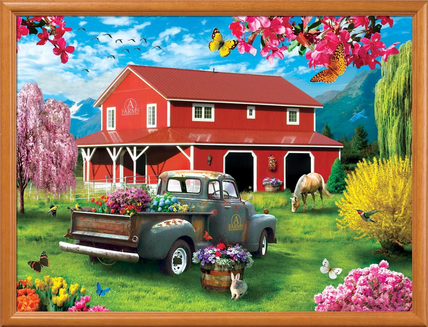 imageMasterpieces 750 Piece Jigsaw Puzzle for Adults and Family Free to Fly 18x24A Farms Alive