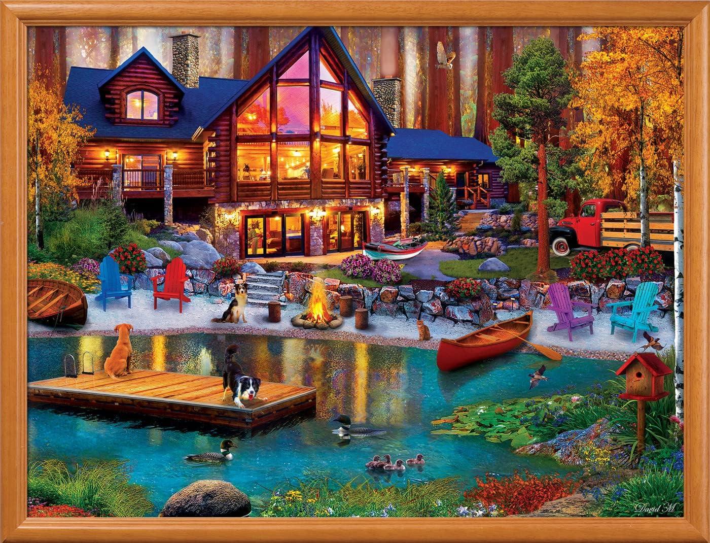 imageMasterpieces 750 Piece Jigsaw Puzzle for Adults and Family Free to Fly 18x24Cabin in The Cove