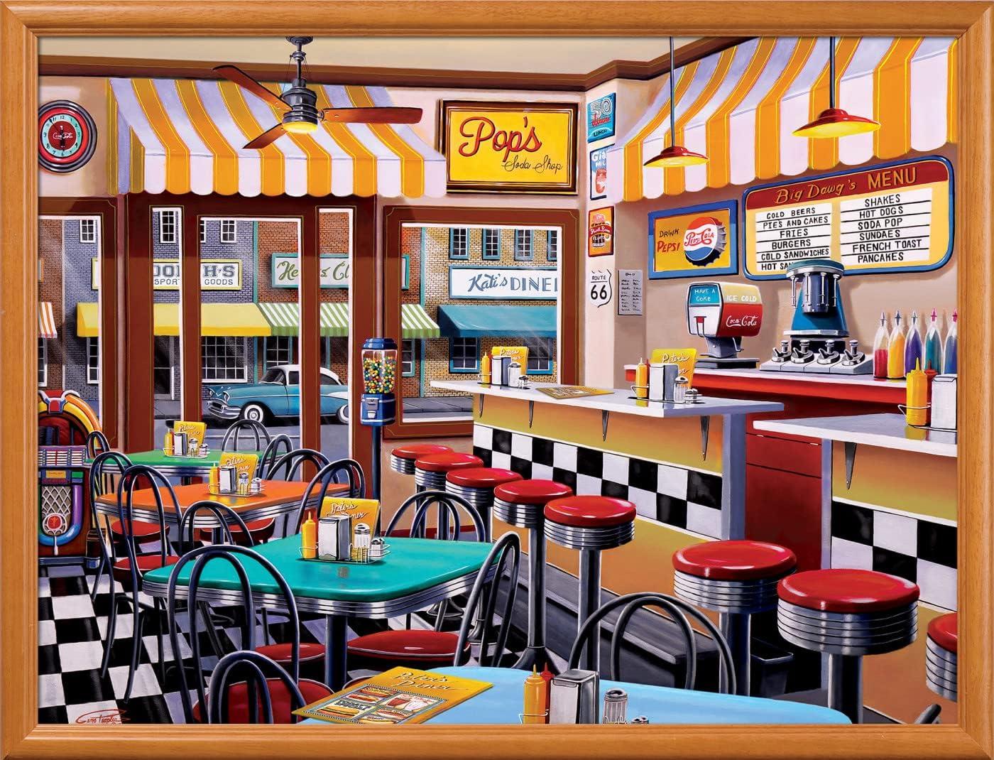imageMasterpieces 750 Piece Jigsaw Puzzle for Adults and Family Lucys First Pet 18x24Pops Soda Fountain