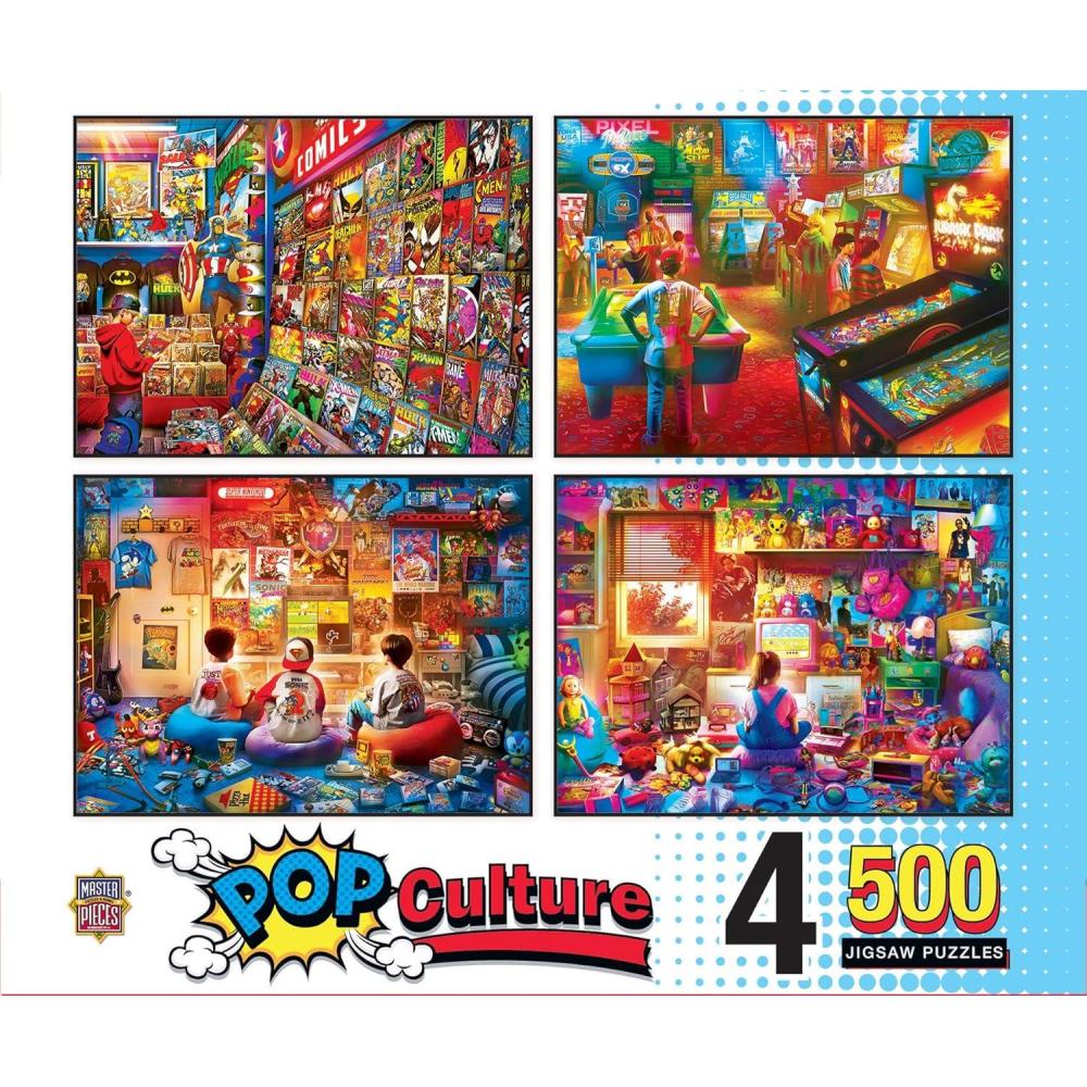 imageMasterPieces 2000 Piece Jigsaw Puzzle for Adults Family Or Youth  Farm Country 4Pack  14x19Pop Culture
