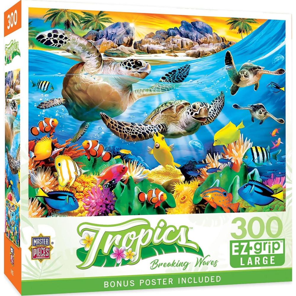 imageMasterPieces 300 Piece EZ Grip Jigsaw Puzzle Breaking Waves 18x24Breaking Waves