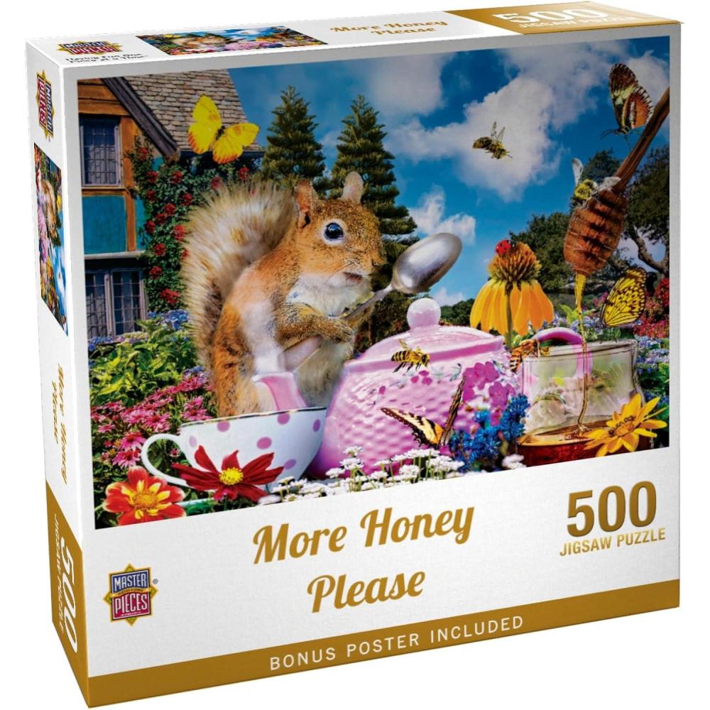 imageMasterPieces 300 Piece EZ Grip Jigsaw Puzzle  More Honey Please  18x24500 Piece