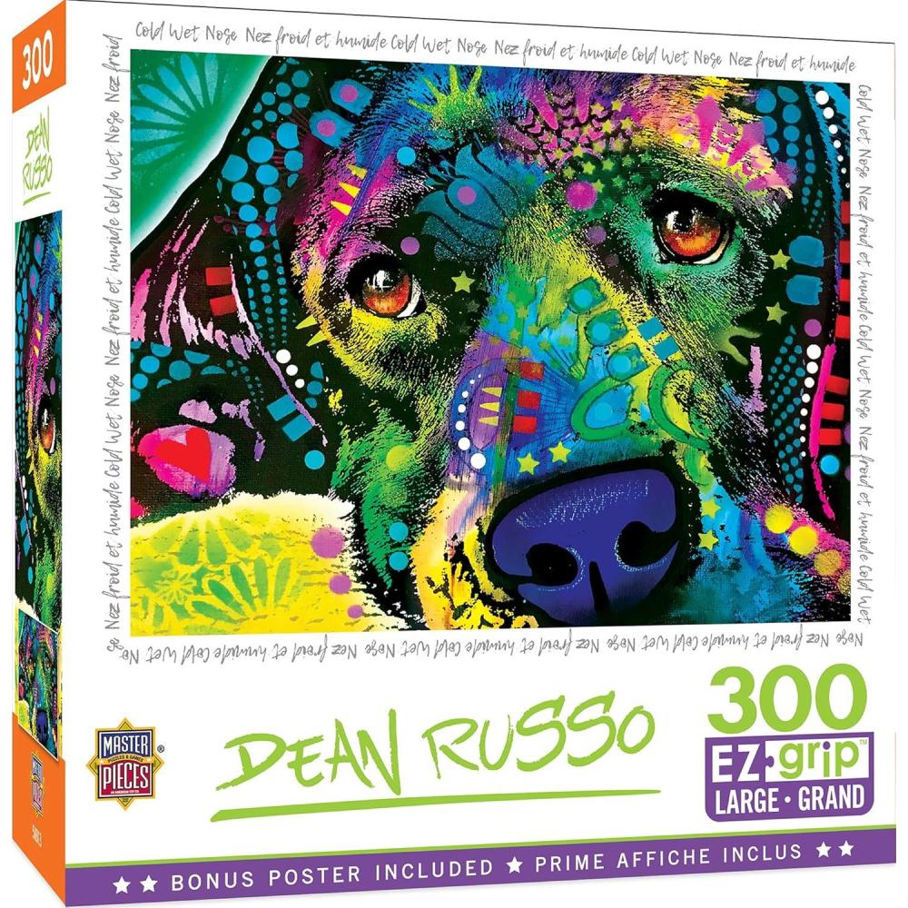 imageMasterPieces 300 Piece EZ Grip Jigsaw Puzzle Partners in Crime 18x24Cold Wet Nose