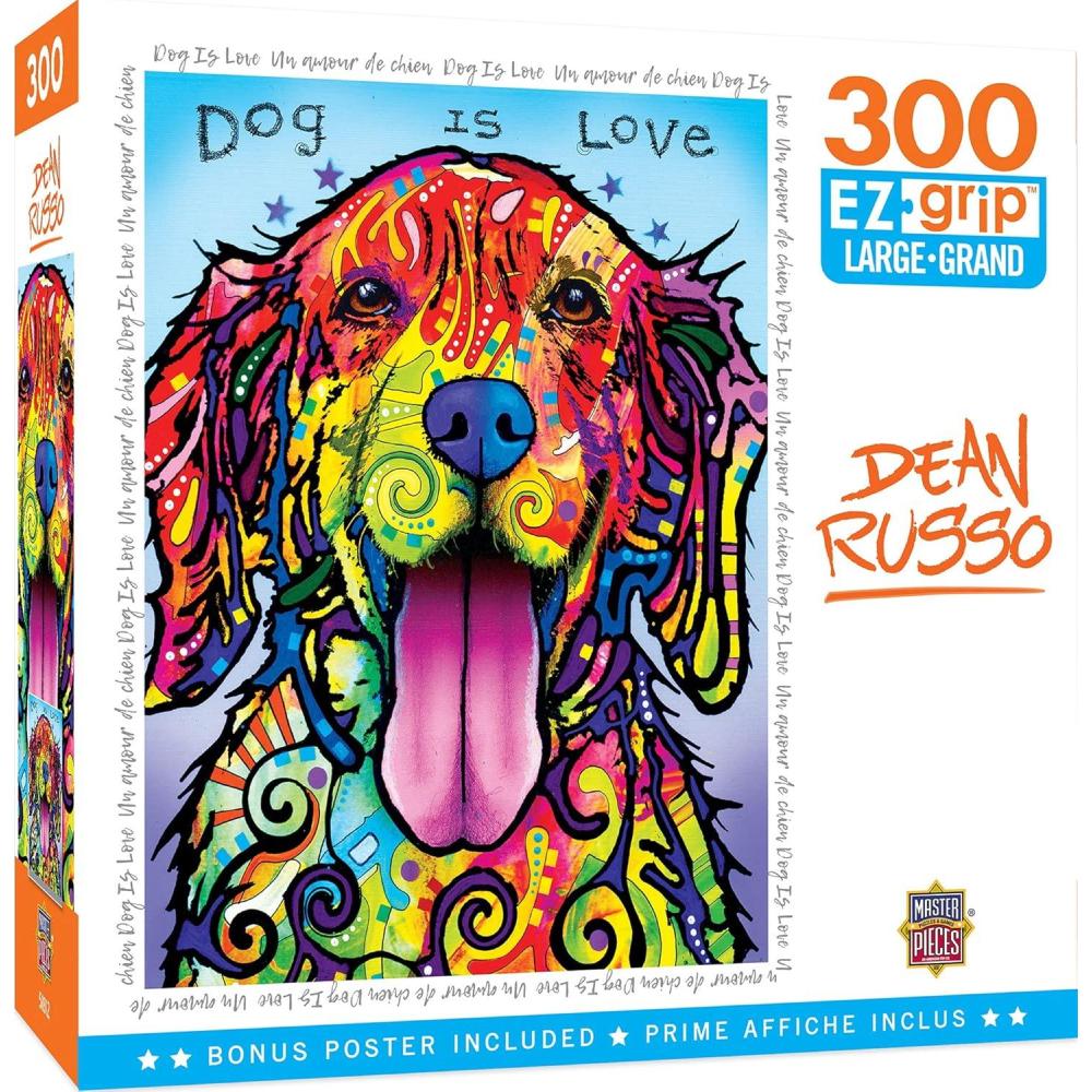 imageMasterPieces 300 Piece EZ Grip Jigsaw Puzzle Partners in Crime 18x24Dog Is Love