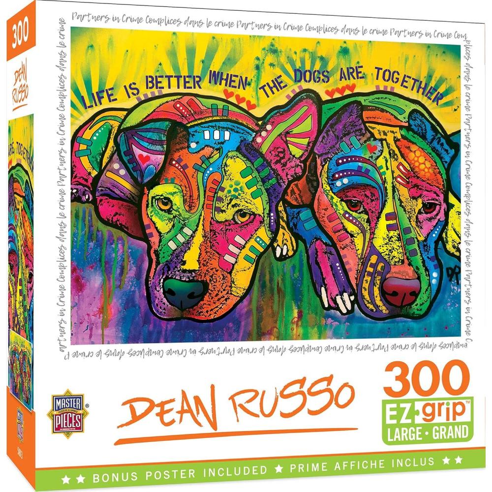 imageMasterPieces 300 Piece EZ Grip Jigsaw Puzzle Partners in Crime 18x24Partners in Crime