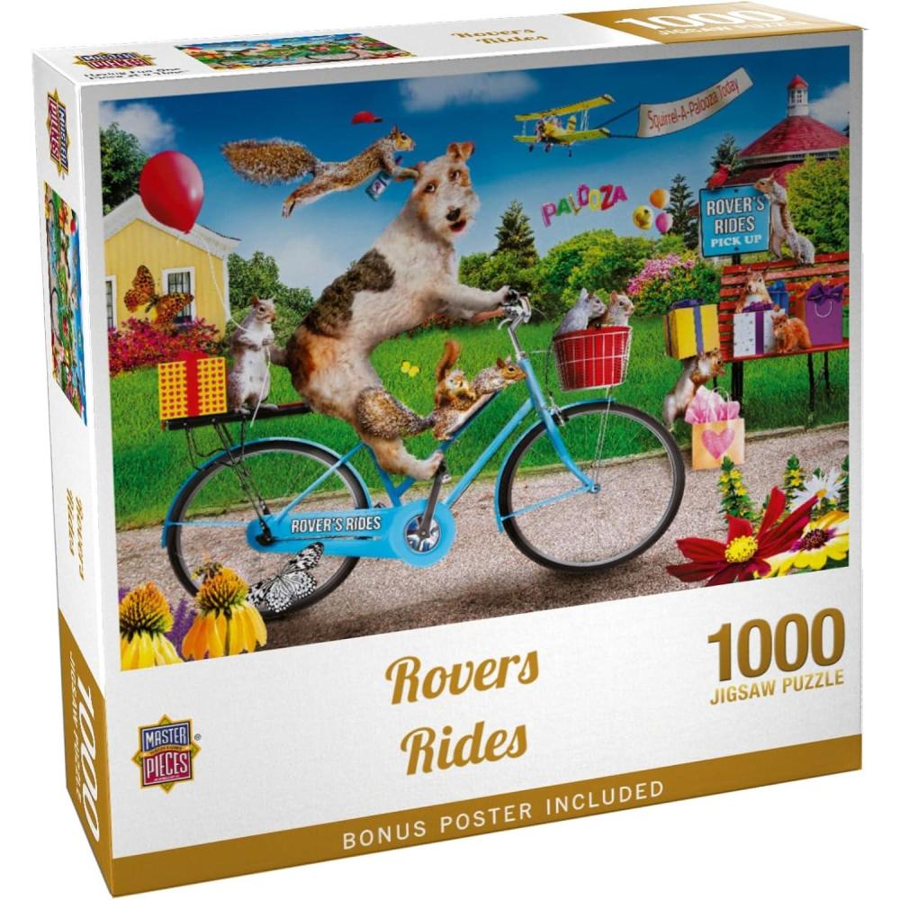 imageMasterPieces 300 Piece EZ Grip Jigsaw Puzzle for Adults Family Or Youth  Rovers Rides  18 x 241000 Piece