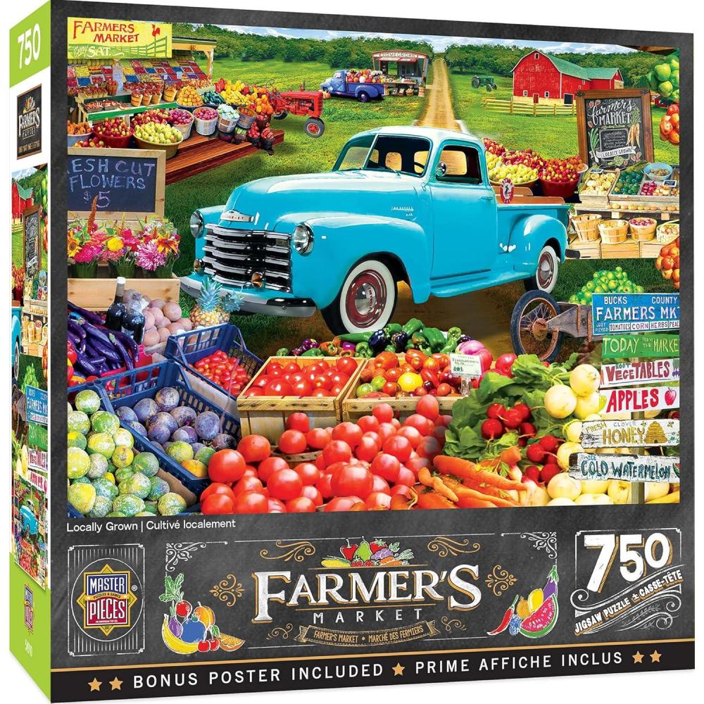 imageMasterPieces 750 Piece Jigsaw Puzzle for Adults and Family Country Heaven 18x24Locally Grown