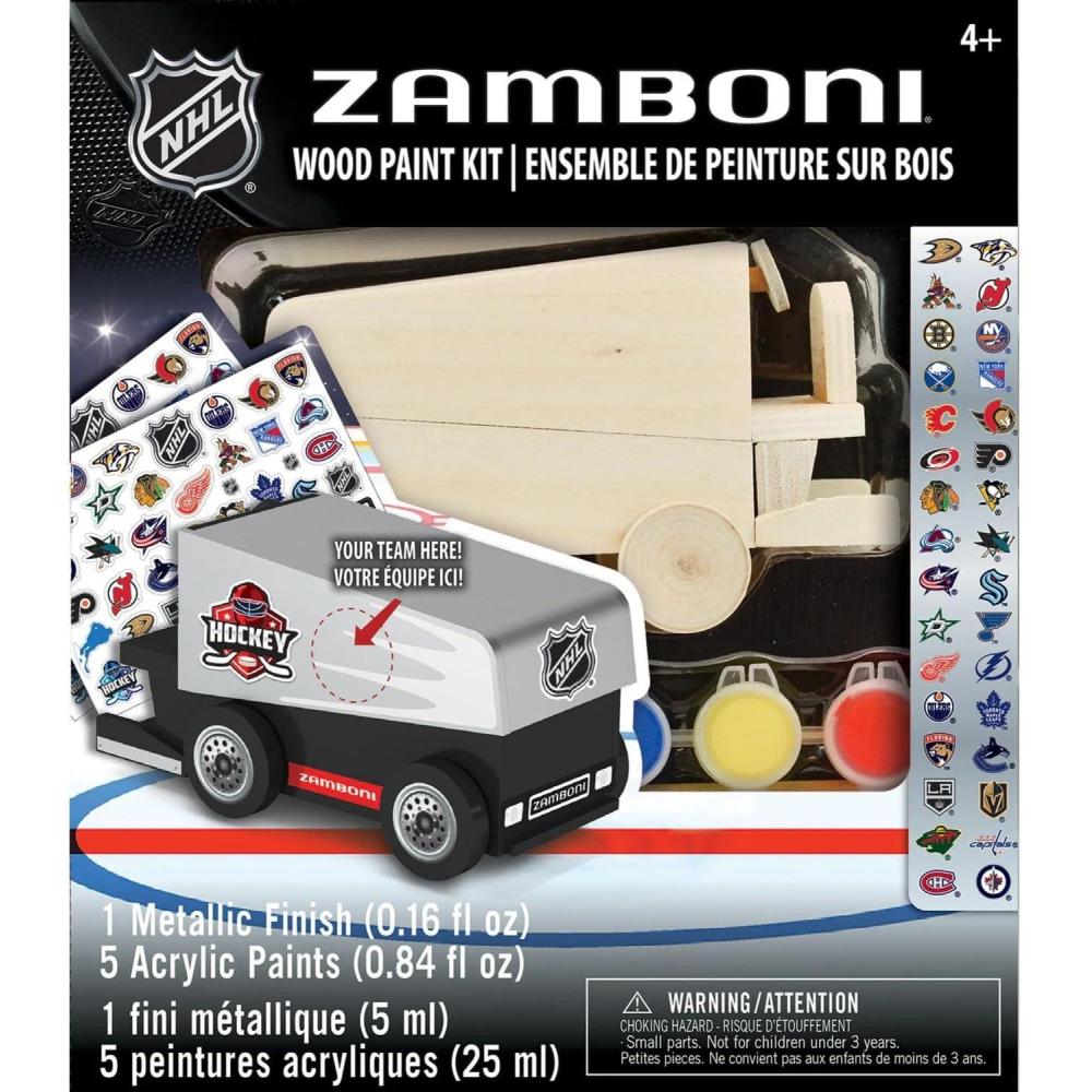 imageMasterPieces Craft Kits NHL Zamboni Wood Paint Kit