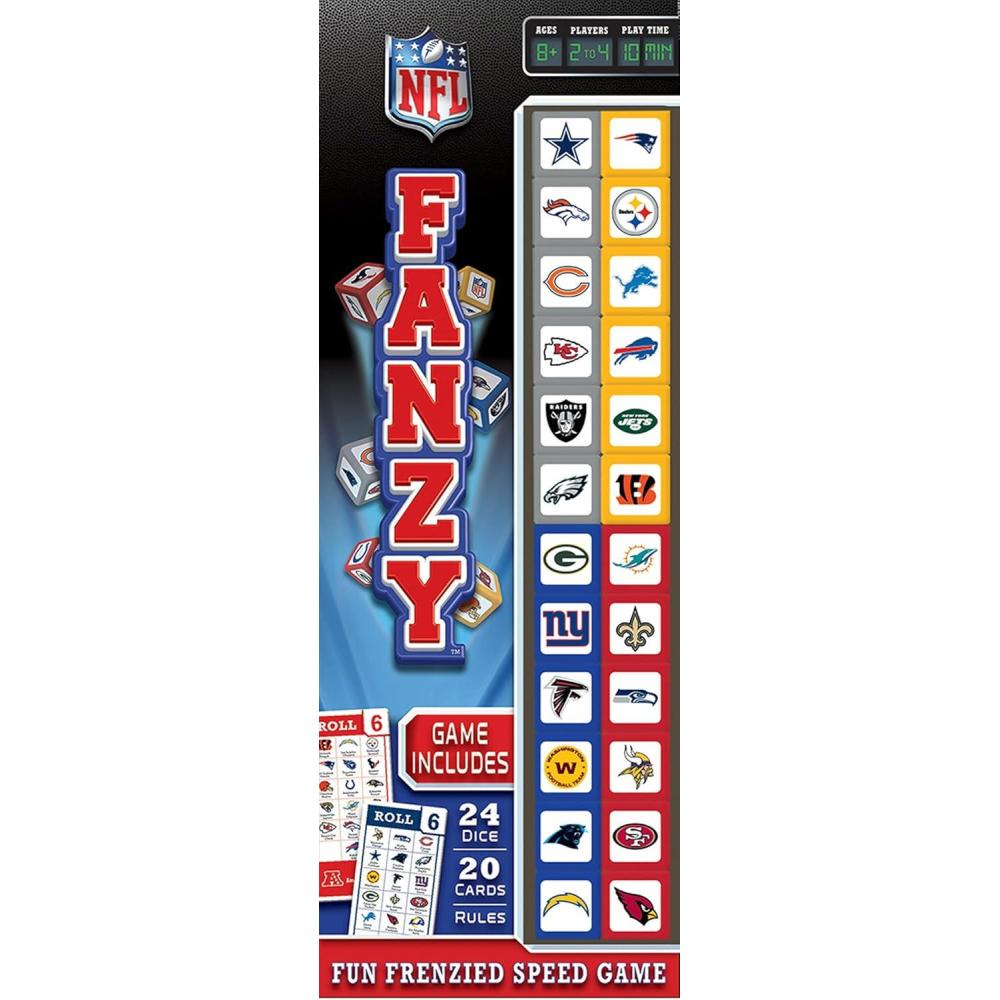 imageMasterPieces Family Game NFL League Fanzy Dice Game Officially Licensed Game for Kids amp Adults