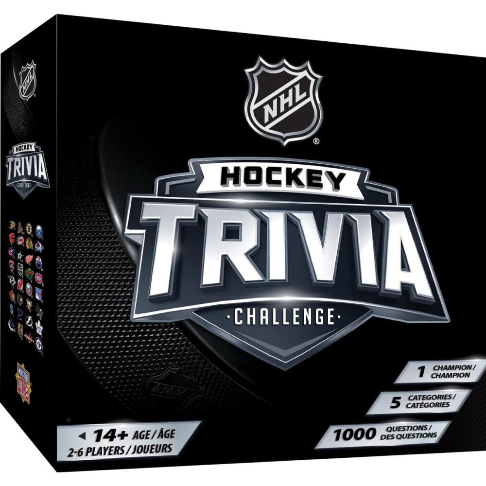 imageMasterPieces Family Game NHL Hockey Trivia Challenge Officially Licensed Game for Kids amp Adults