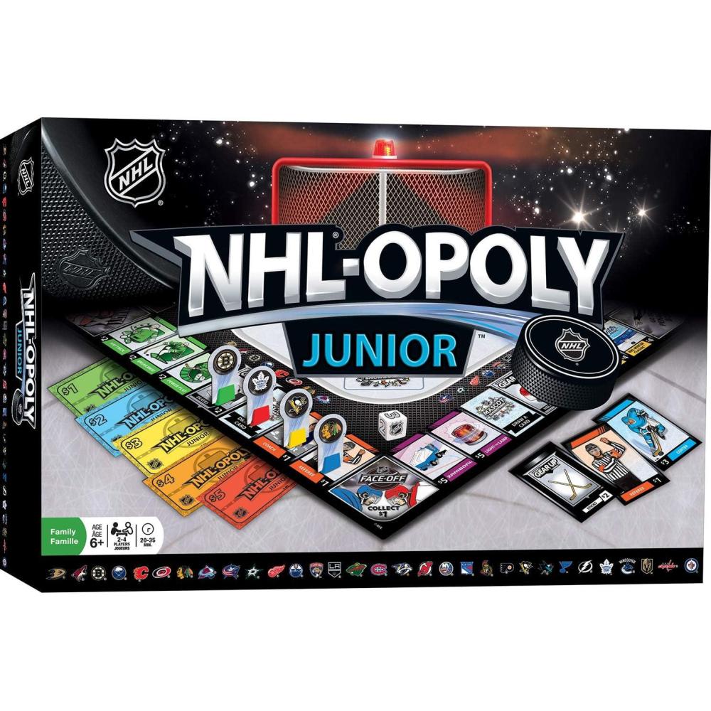 imageMasterPieces NHL Opoly Junior Board Game For 24 Players Ages 6