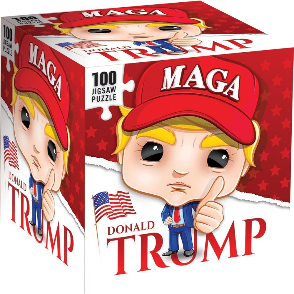 imageMasterPieces Puzzle Company 100 Piece Donald Trump Jigsaw Puzzle Trump Merchandise MAGATrump