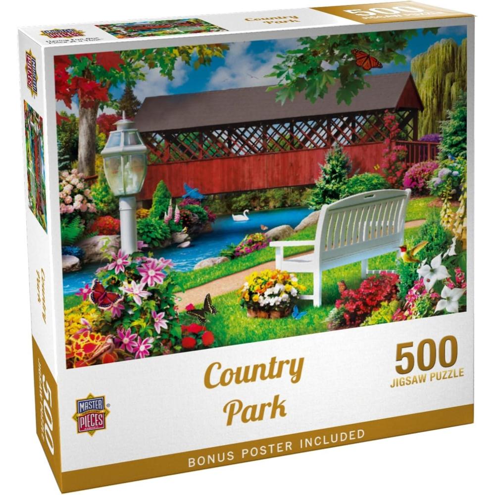 imageMasterpieces 300 Piece EZ Grip Jigsaw Puzzle Country Park 18x24500 Piece