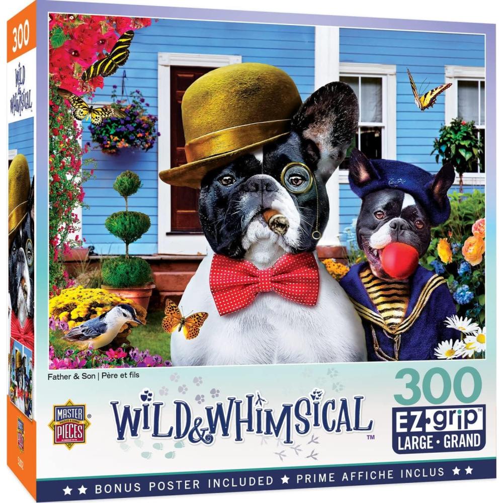 imageMasterpieces 300 Piece EZ Grip Jigsaw Puzzle Father amp Son 18x24300 Piece