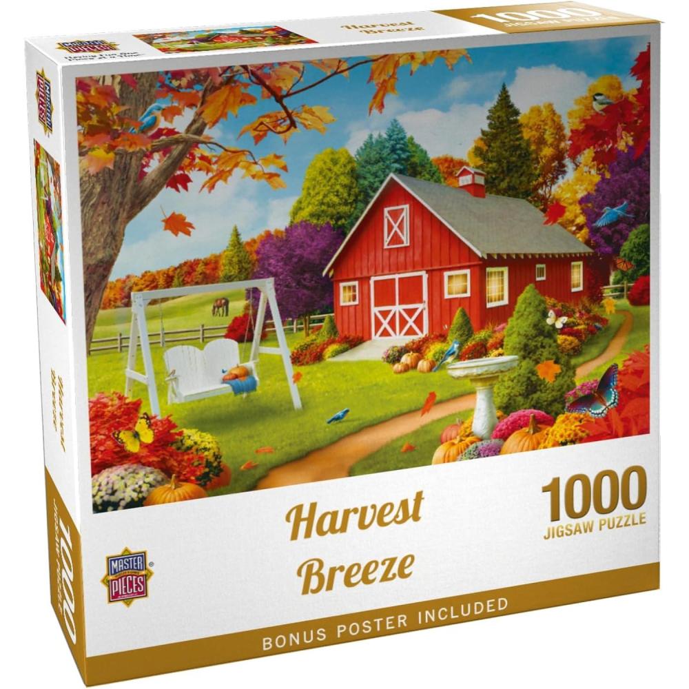 imageMasterpieces 300 Piece EZ Grip Jigsaw Puzzle Harvest Breeze 18x241000 Piece