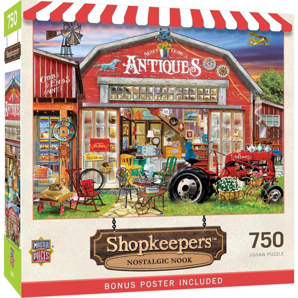 imageMasterpieces 750 Piece Jigsaw Puzzle for Adults and Family Lucys First Pet 18x24Nostalgic Nook