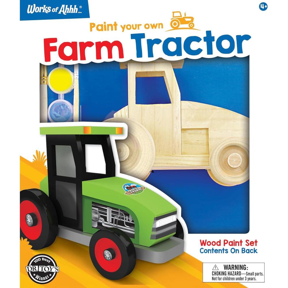 imageWorks of Ahhh Craft Set Farm Tractor Premium Wood Paint Kit