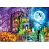 Halloween – Fright Night 500pc Glow in The Dark Puzzle – Jigsaw Puzzle with Vibrant Artwork and Durable Pieces – Fun Family Activity, Brain Challenge, and Educational Entertainment for Kids, Teens(Halloween Terrors)