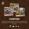 MasterPieces – 300 Piece Jigsaw Puzzle, Large EZ Grip Shapes, Oceanside Camping, Fun for Adults, Seniors, Family, Kids, Non-Glare Finish, 18″x24″(300 Piece)