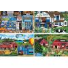 MasterPieces 2000 Piece Jigsaw Puzzle for Adults, Family, Or Youth – Farm Country 4-Pack – 14″x19″(A.M. Poulin Gallery)