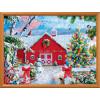 MasterPieces 300 Piece EZ Grip Christmas Jigsaw Puzzle – Winter Visitors – 18″x24″(Country Christmas)