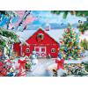 MasterPieces 300 Piece EZ Grip Christmas Jigsaw Puzzle – Winter Visitors – 18″x24″(Country Christmas)