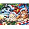 MasterPieces 300 Piece EZ Grip Christmas Jigsaw Puzzle – Winter Visitors – 18″x24″(Holiday Treasures)