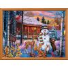 MasterPieces 300 Piece EZ Grip Christmas Jigsaw Puzzle – Winter Visitors – 18″x24″(Winter Visitors)