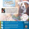 MasterPieces 500 Piece Glitter Christmas Jigsaw Puzzle – Santa Paws – 15″x21″