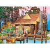 MasterPieces 500 Piece Jigsaw Puzzle for Adults, Family, Or Kids – Grandpa’s Cabin – 14″x19″