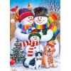 Masterpieces 500 Piece Glitter Christmas Jigsaw Puzzle – Family Portrait – 18″x24″