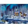 Masterpieces 500 Piece Glitter Christmas Jigsaw Puzzle – Northern Lights – 15″x21″