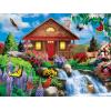 Masterpieces 750 Piece Jigsaw Puzzle for Adults and Family – Free to Fly – 18″x24″(Floral Falls)