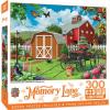MasterPieces – 300 Piece Jigsaw Puzzle, Large EZ Grip Shapes, Barnyard Beauties, Fun for Adults, Seniors, Family, Kids, Non-Glare Finish, 18″x24″(300 Piece)