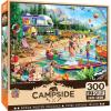 MasterPieces – 300 Piece Jigsaw Puzzle, Large EZ Grip Shapes, Camp Day at The Lake, Fun for Adults, Seniors, Family, Kids, Non-Glare Finish, 18″x24″(300 Piece)