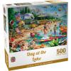 MasterPieces – 300 Piece Jigsaw Puzzle, Large EZ Grip Shapes, Camp Day at The Lake, Fun for Adults, Seniors, Family, Kids, Non-Glare Finish, 18″x24″(500 Piece)