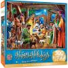 MasterPieces 300 Piece EZ Grip Christmas Jigsaw Puzzle – Winter Visitors – 18″x24″(Away in a Manger)