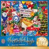 MasterPieces 300 Piece EZ Grip Christmas Jigsaw Puzzle – Winter Visitors – 18″x24″(Greetings from the North Pole)
