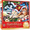 MasterPieces 300 Piece EZ Grip Christmas Jigsaw Puzzle – Winter Visitors – 18″x24″(Holiday Treasures)