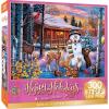 MasterPieces 300 Piece EZ Grip Christmas Jigsaw Puzzle – Winter Visitors – 18″x24″(Winter Visitors)