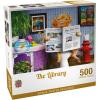MasterPieces 300 Piece EZ Grip Jigsaw Puzzle for Adults and Family – The Library – 18″ x 24″(500 Piece)