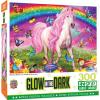 Masterpieces 300 Piece EZ Grip Glow in the Dark Jigsaw Puzzle – Rainbow World – 18″x24″(300 Piece)