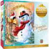 Masterpieces 500 Piece Glitter Christmas Jigsaw Puzzle – Letters To Frosty – 15″x21″