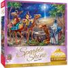 Masterpieces 500 Piece Glitter Christmas Jigsaw Puzzle – Three Magi – 15″x21″