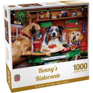 MasterPieces 300 Piece EZ Grip Jigsaw Puzzle – Benny’s Ristorante – 18″x24″(1000 Piece)